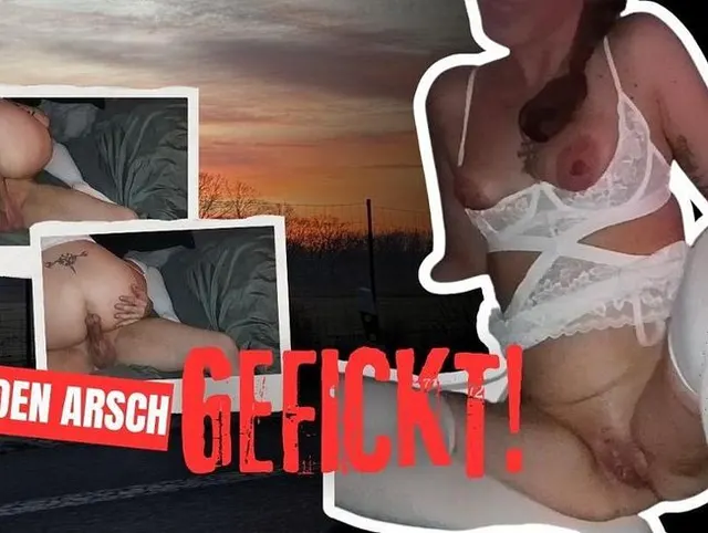 in den Arsch gefickt!