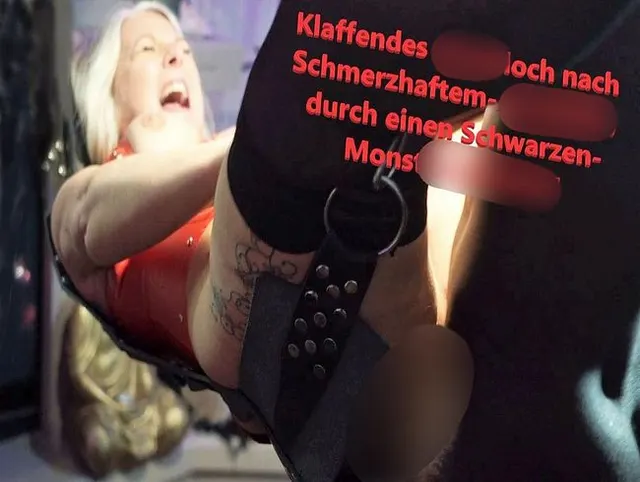 Klaffendes Arschloch nach Schmerzhaftem-Arschfick, durch einen Schwarzen-Monsterschwanz!!!