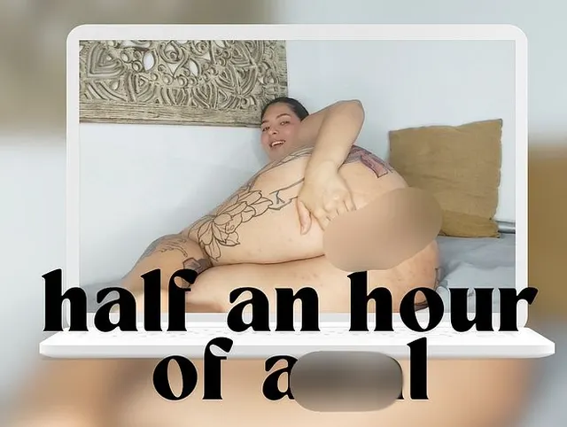 Eine halbe Stunde Analsex mit mir selbst und meinem großen Plug