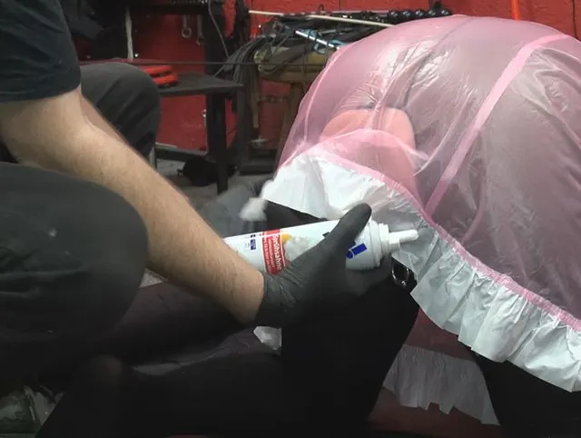 Teil 5 PVC Dreckstück Anales Sprühsahne Fisting