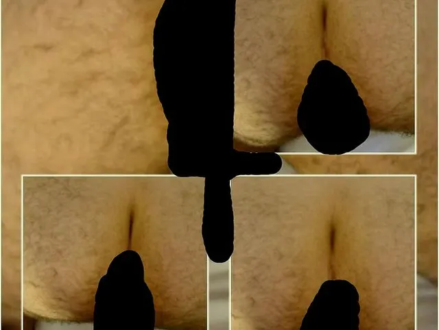 Männerarsch mit Strap on gefickt