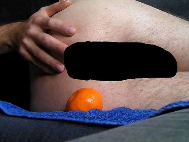 Closeup: 3 Mandarinen anal!