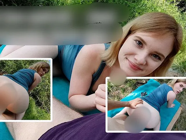 Am See gefickt und in den Arsch gespritzt – Outdoor Anal Creampie Push-Out!