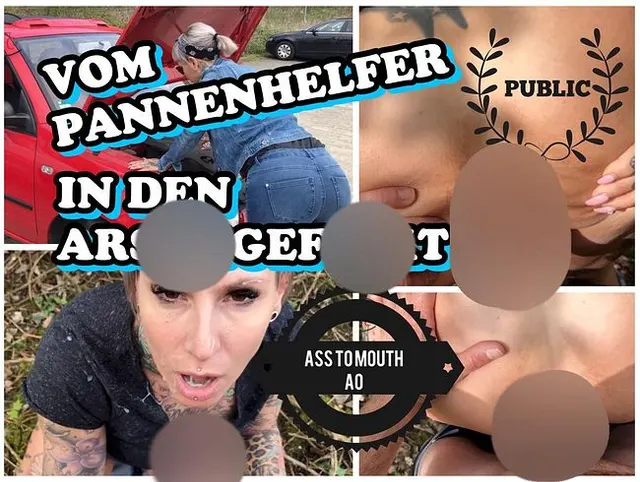 Vom Pannenhelfer public in den Arsch gefickt!