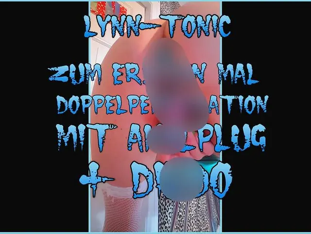 zum ersten Mal Doppelpenetration mit Analplug + Dildo !!!