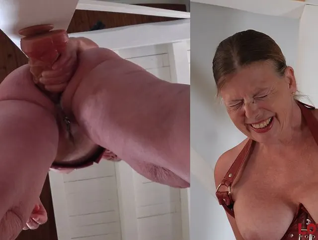 Big Dildo Challenge – Teil 9 – Den Dicken nun im Stehen genommen