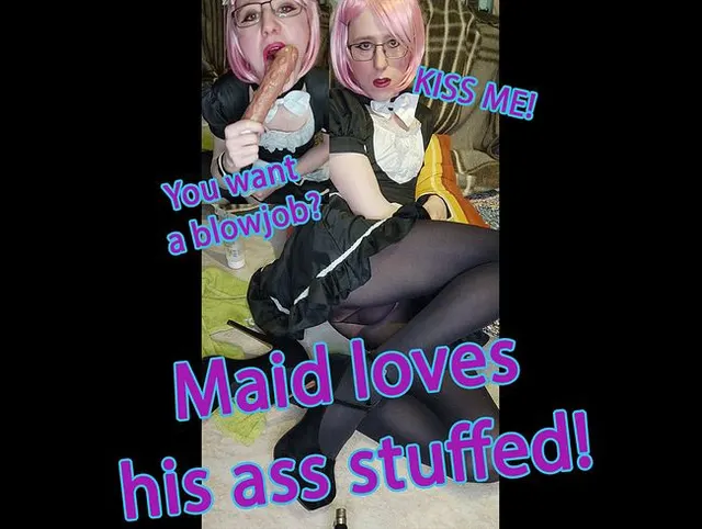 Maid wird von einer Maschine hart in den Arsch gefickt!