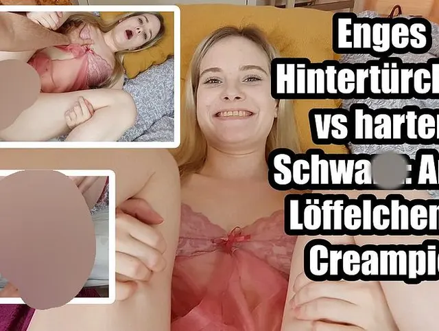 Mein enges Hintertürchen nimmt den harten Schwanz: Anal, Löffelchen & Creampie