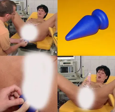 Grosser blauer Analplug