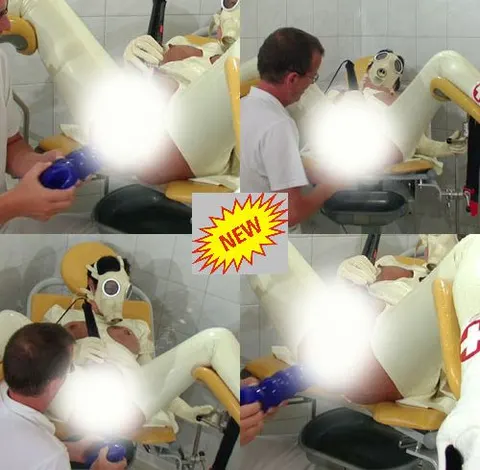 Blauer Monster Noppendildo Anal in Latex